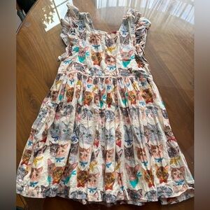 Pink chicken Elsie dress cool cats